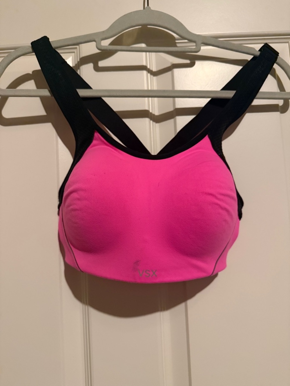 Victoria's Secret VSX Hot Pink & Black Supportive Sports Bra